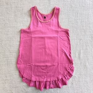 Tea Collection Tunic-length Pink Tank Top EUC 10